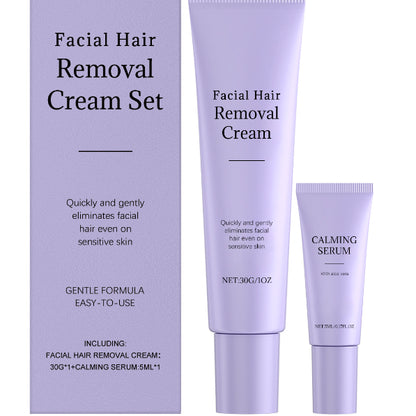 Facial Hair + Calming Serum Set